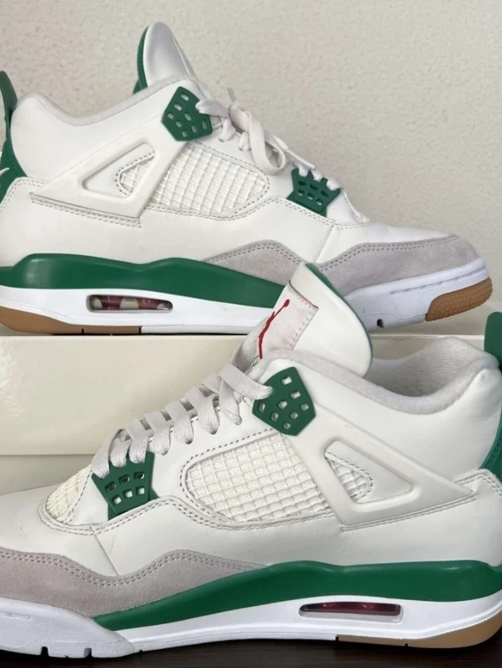 Nike Air Jordan 4 Retro White and Green